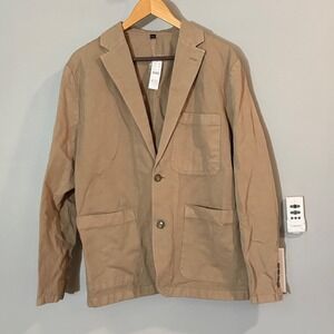 J.Crew‎ Mens Cotton Linen Blend Blazer Chore Jacket Size 40 Casual Sport Coat